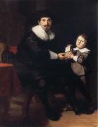 REMBRANDT Harmenszoon van Rijn Jean Pellicorne and His Son Casper oil